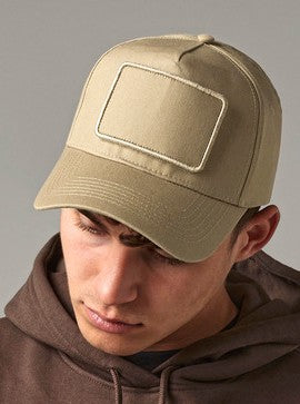 Beechfield 5-Panel Cap mit austauschbarem Patch – bedruckt oder bestickt