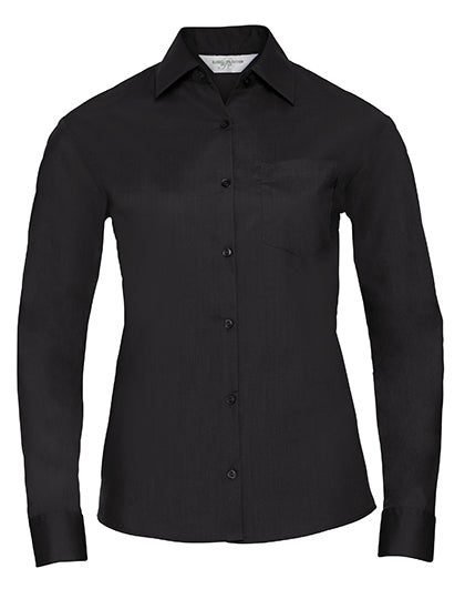 Ladies' Long Sleeve Classic Bluse bedruckt oder bestickt