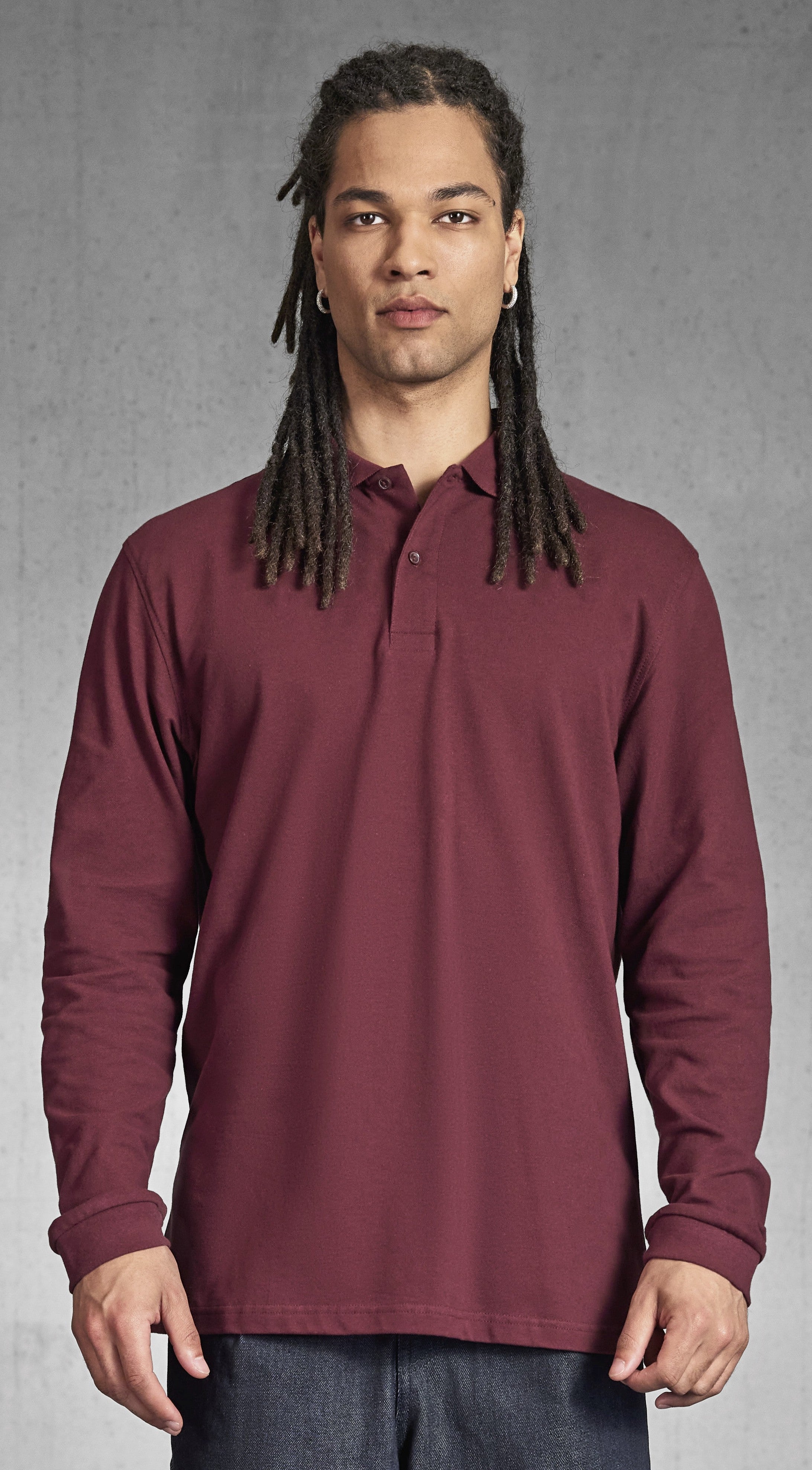 Langarm Piqué-Poloshirt aus Baumwolle – bedruckt oder bestickt