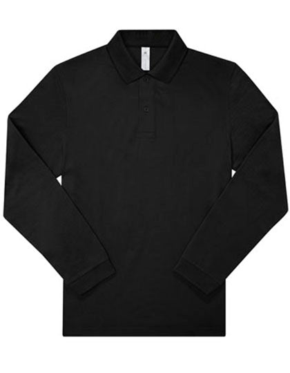 Langarm Piqué-Poloshirt aus Baumwolle – bedruckt oder bestickt