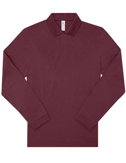 Langarm Piqué-Poloshirt aus Baumwolle – bedruckt oder bestickt