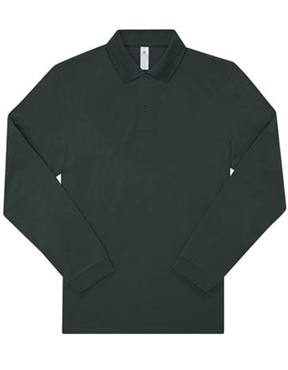 Langarm Piqué-Poloshirt aus Baumwolle – bedruckt oder bestickt