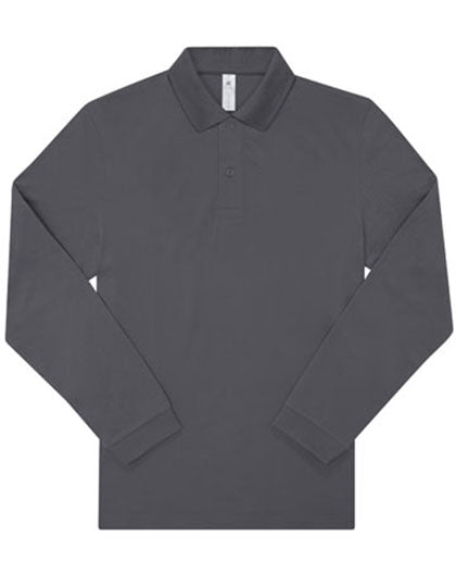 Langarm Piqué-Poloshirt aus Baumwolle – bedruckt oder bestickt