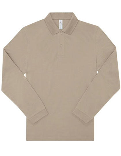 Langarm Piqué-Poloshirt aus Baumwolle – bedruckt oder bestickt