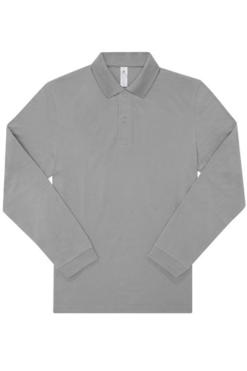 Langarm Piqué-Poloshirt aus Baumwolle – bedruckt oder bestickt