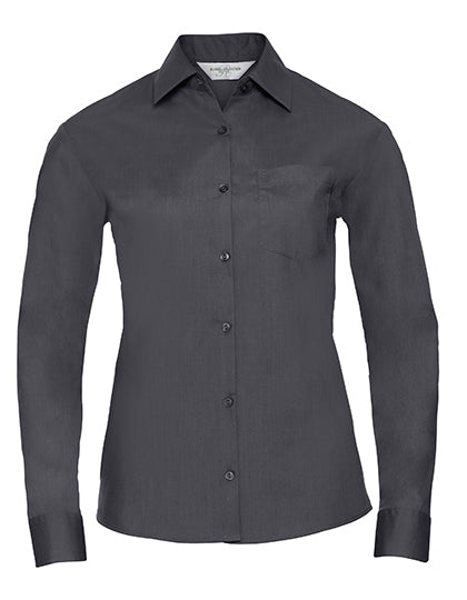 Ladies' Long Sleeve Classic Bluse bedruckt oder bestickt