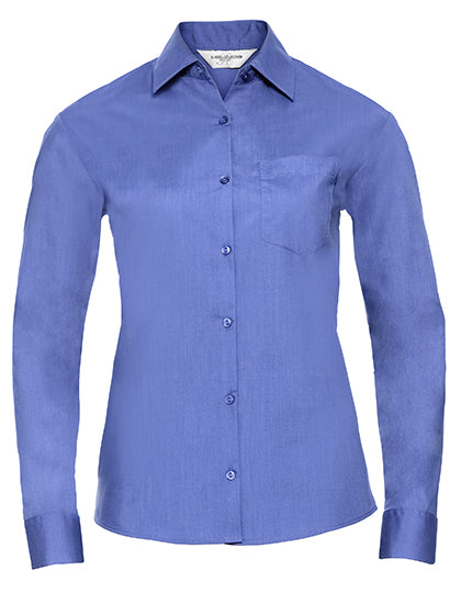Ladies' Long Sleeve Classic Bluse bedruckt oder bestickt