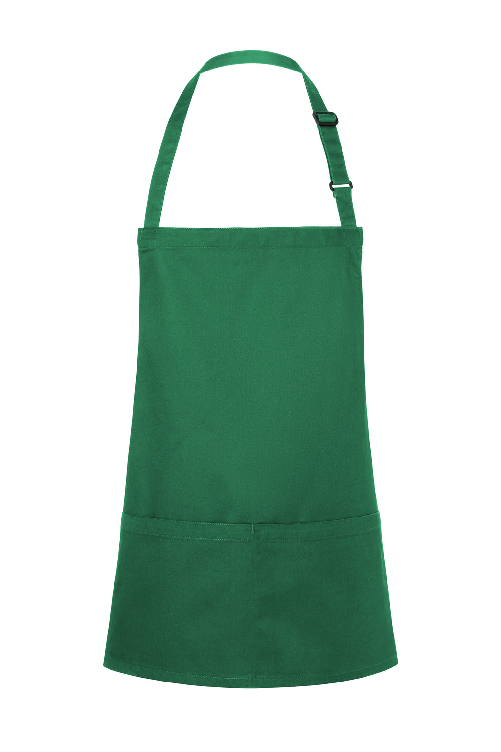 Kurze Latzschürze mit Schnalle und Tasche Druck oder Bestickung