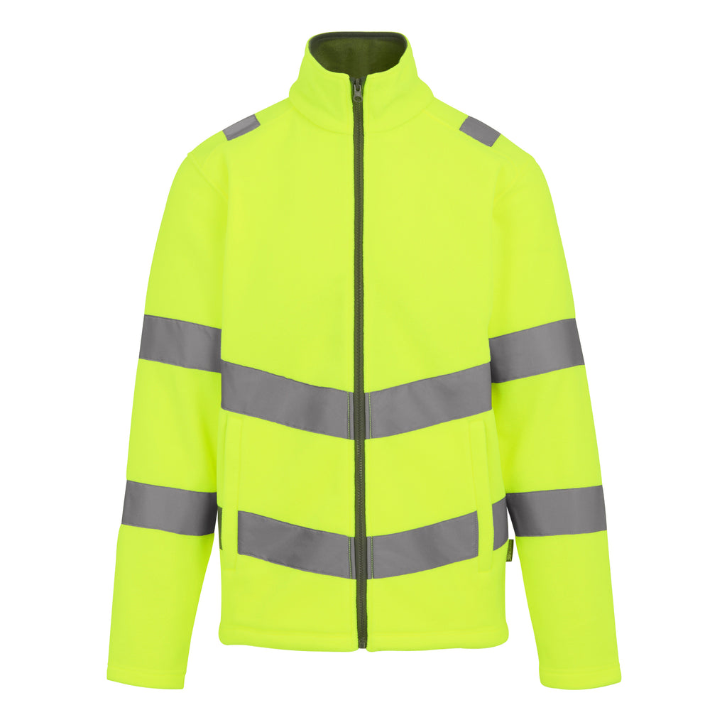 Pro Contract Hi-Vis Thor Fleece Jacke – bedruckt oder bestickt