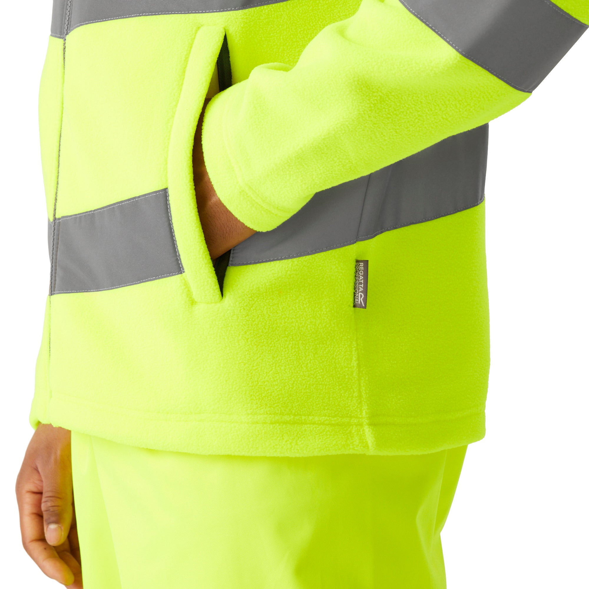 Pro Contract Hi-Vis Thor Fleece Jacke – bedruckt oder bestickt