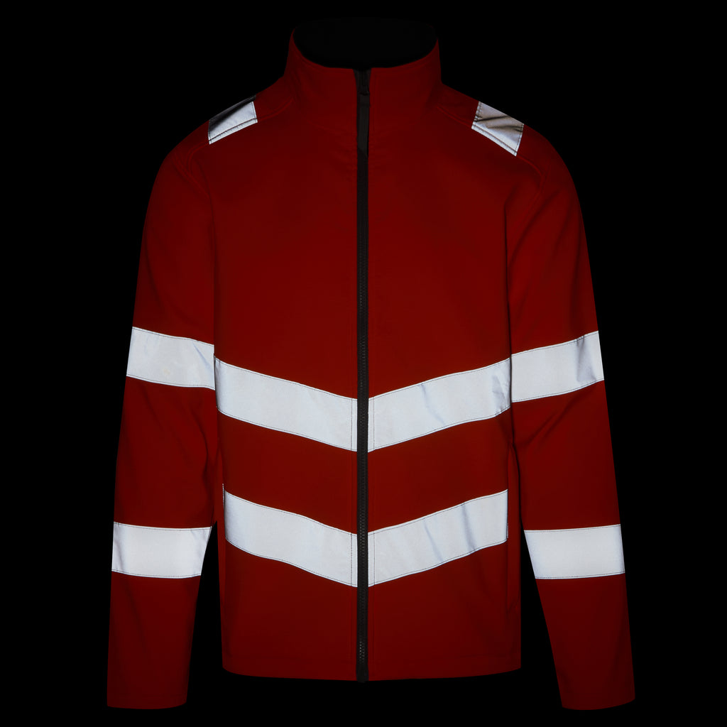Pro Contract Hi-Vis Ablaze 2L Softshell Jacke – bedruckt oder bestickt