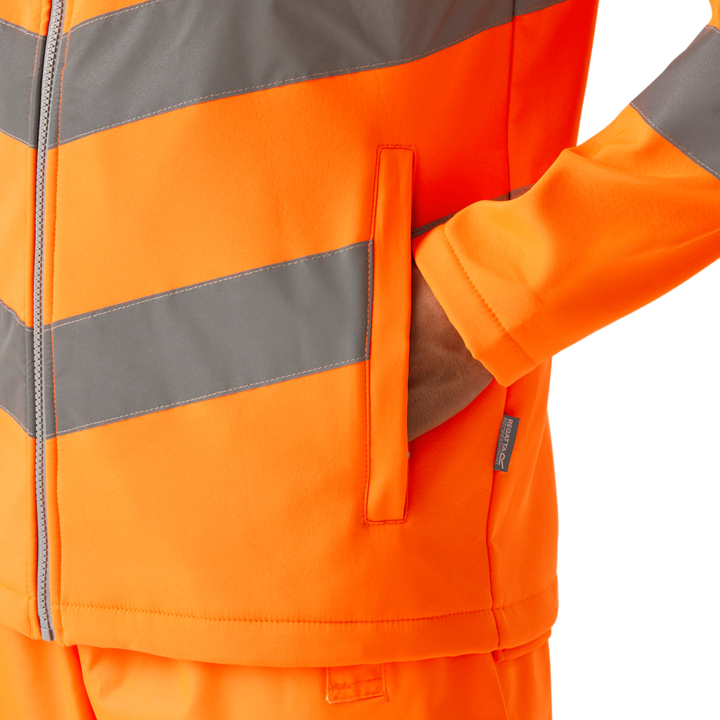 Pro Contract Hi-Vis Ablaze 2L Softshell Jacke – bedruckt oder bestickt