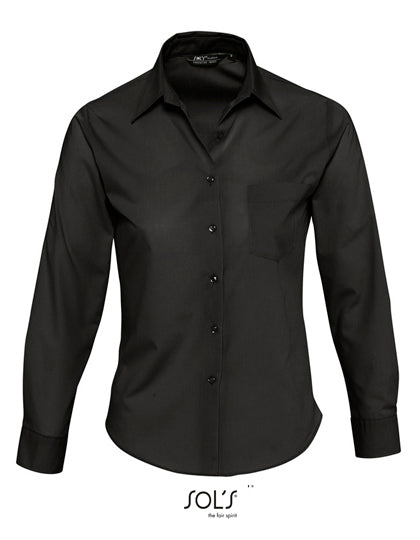 Sol’s Executive Langarm-Bluse – bedruckt oder bestickt