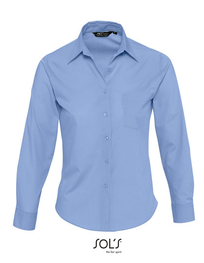 Sol’s Executive Langarm-Bluse – bedruckt oder bestickt
