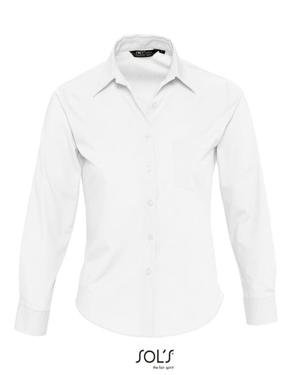 Sol’s Executive Langarm-Bluse – bedruckt oder bestickt