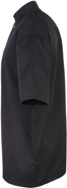 Premier Workwear Studded Front Kurzarm Kochjacke – bedruckt oder bestickt