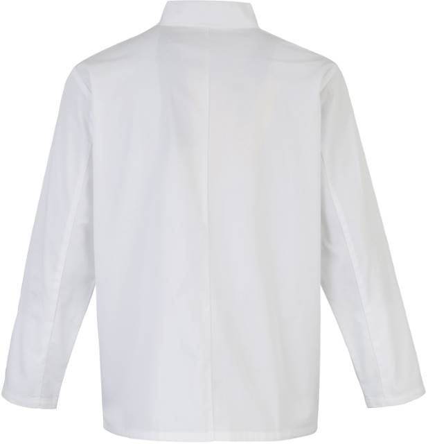 Premier Workwear Chef’s Long Sleeve Stud Jacket – bedruckt oder bestickt