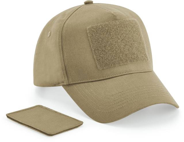 Beechfield 5-Panel Cap mit austauschbarem Patch – bedruckt oder bestickt