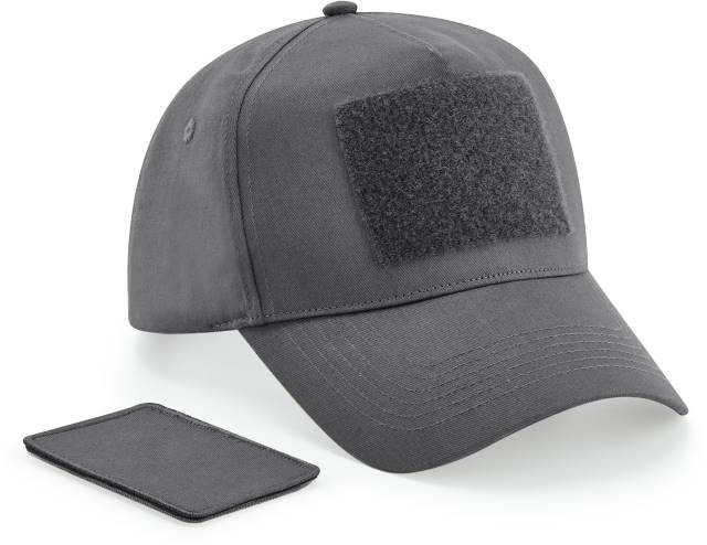 Beechfield 5-Panel Cap mit austauschbarem Patch – bedruckt oder bestickt