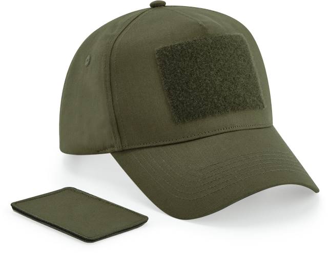 Beechfield 5-Panel Cap mit austauschbarem Patch – bedruckt oder bestickt